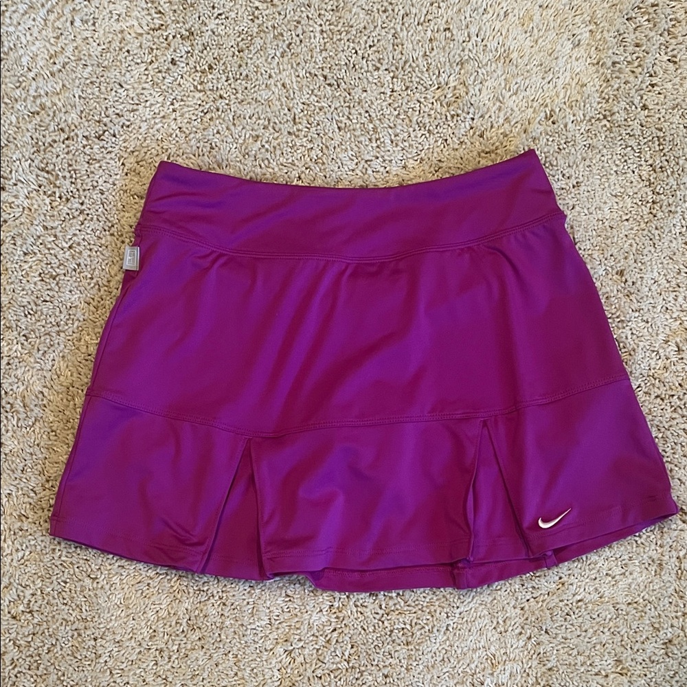 Nike Magenta Athletic Skort with White Swoosh